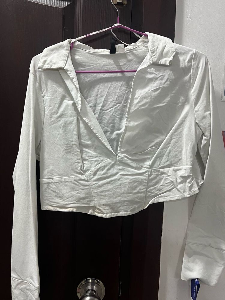 White Crop Top