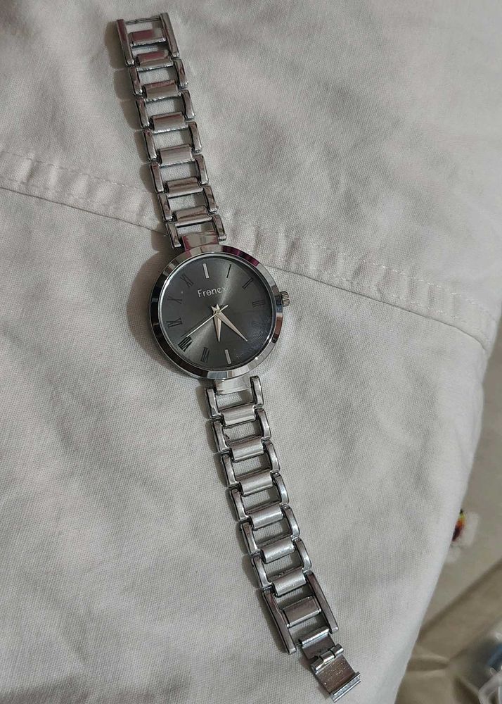 Silver &#39;Frence&#39; Watch