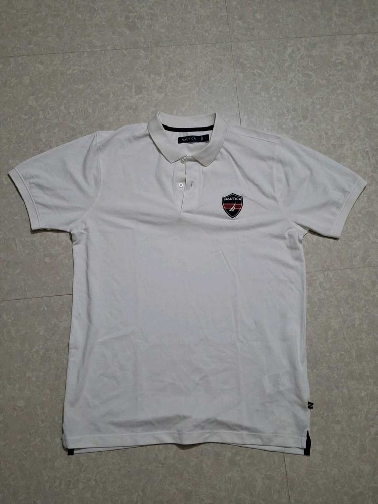 Nautica White Polo T-Shirt