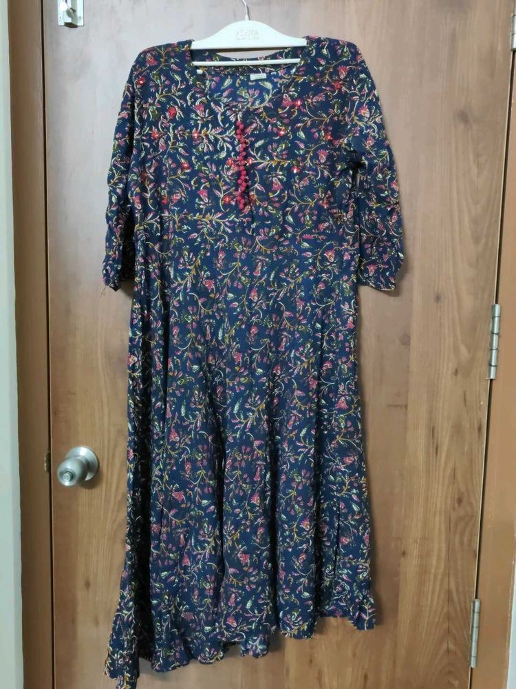 Dark blue kurti less used