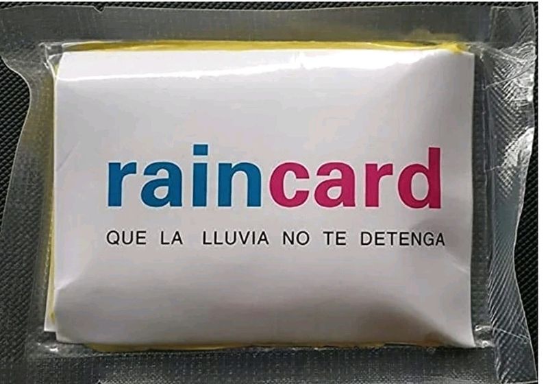Pocket Ren Card Raincoat Use And Throw