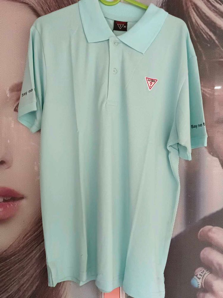 Guess Mint Green Polo Shirt