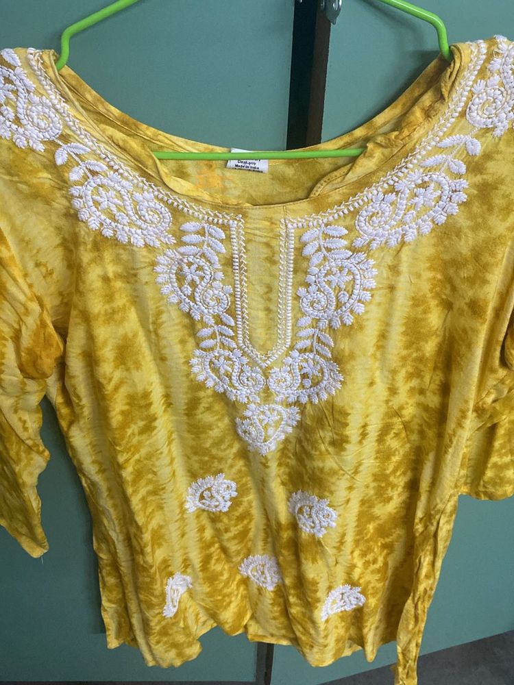 Yellow Shirt Kurti