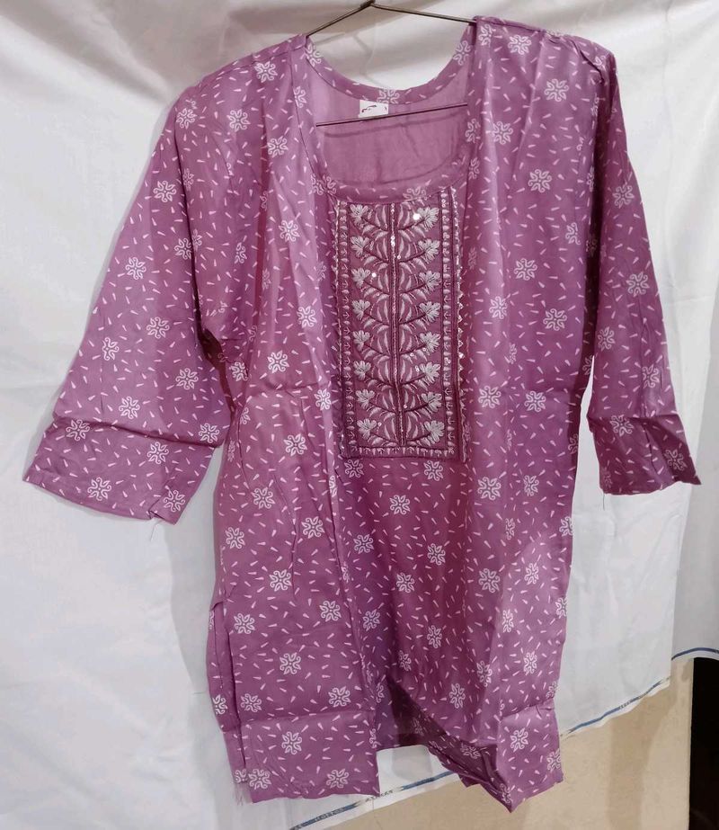 Elegant Purple Kurta