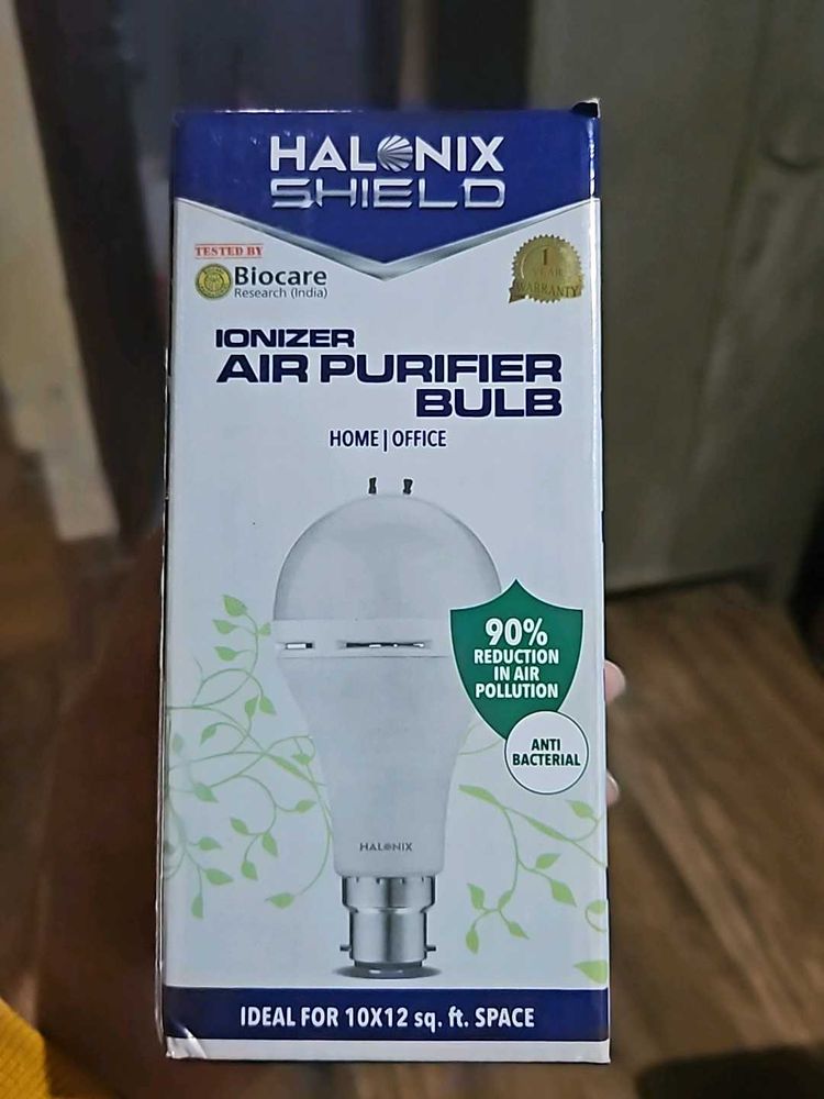 Halonix Shield Ionizer Air Purifier 9w Bulb
