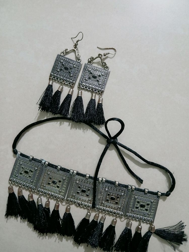 Oxidized Jwellery With Earrings