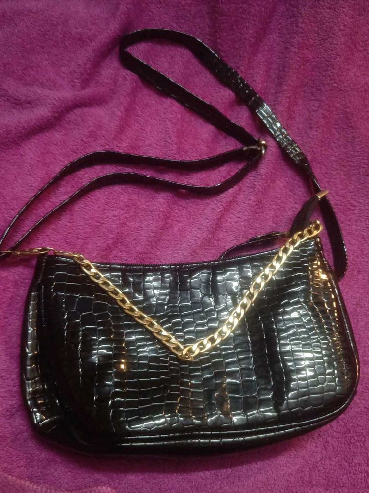 Black Sling Bag Partywear