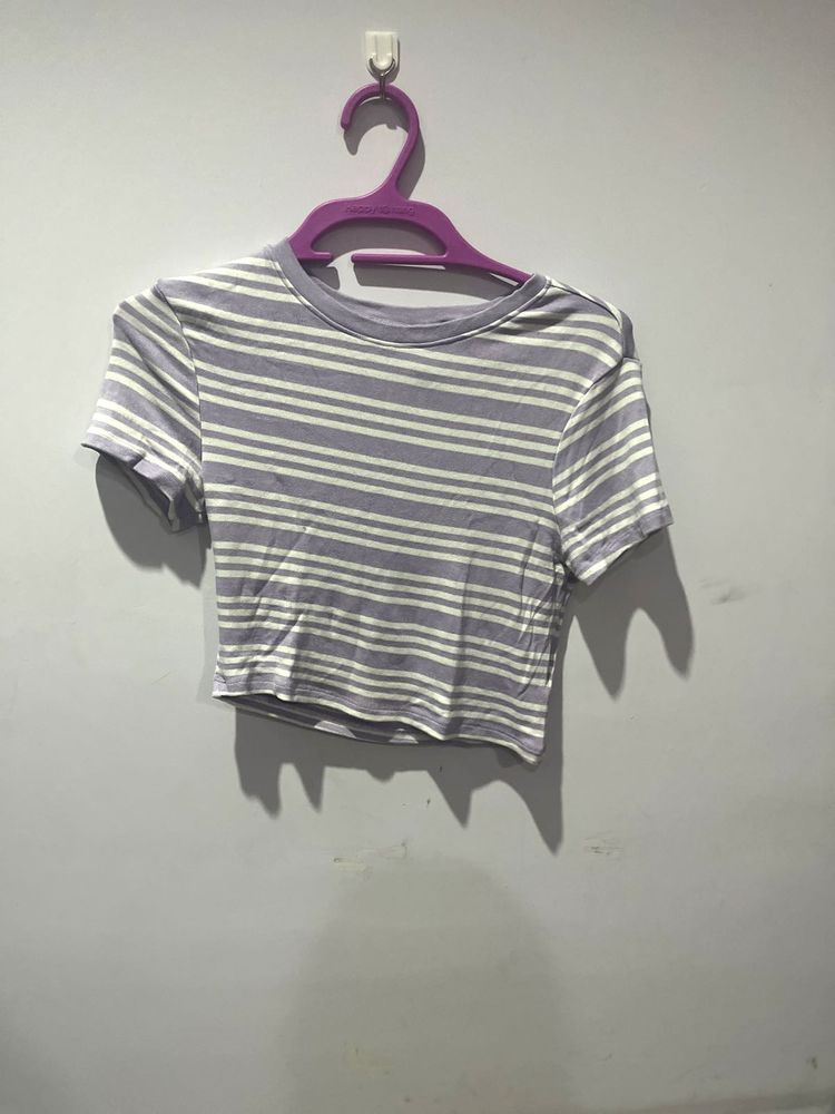 Striped Crop Top