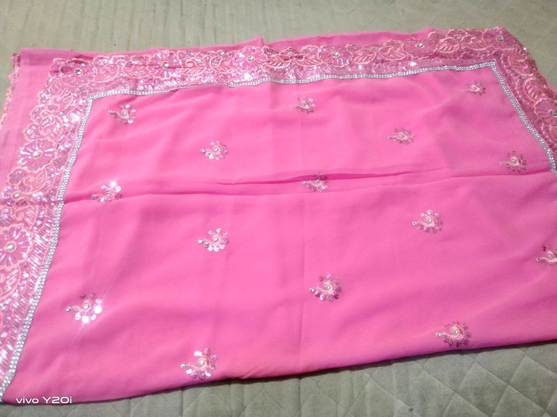 Pink Saree