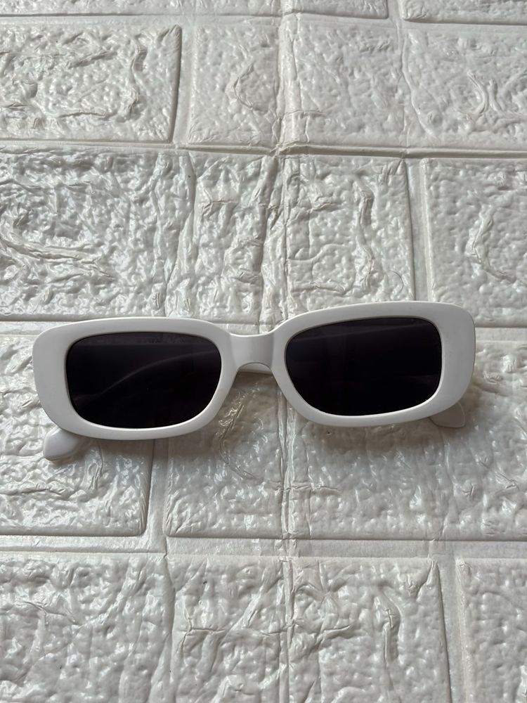 White Retro Sunglasses