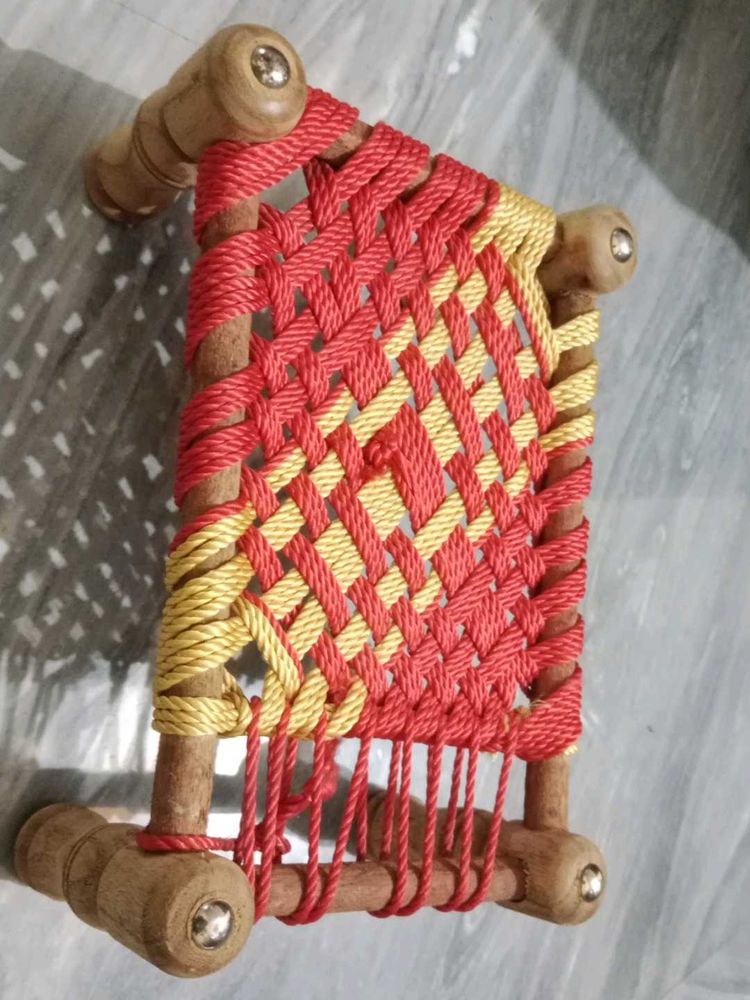 Miniature Woven Bed - Handmade Decor