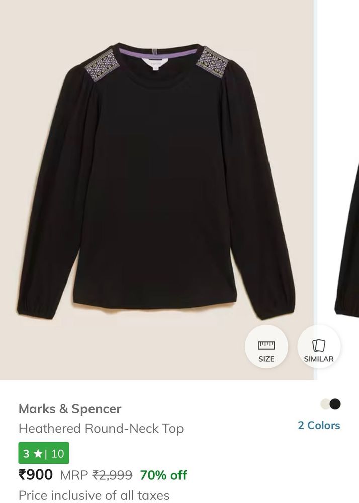 Mark And Spencer New Top