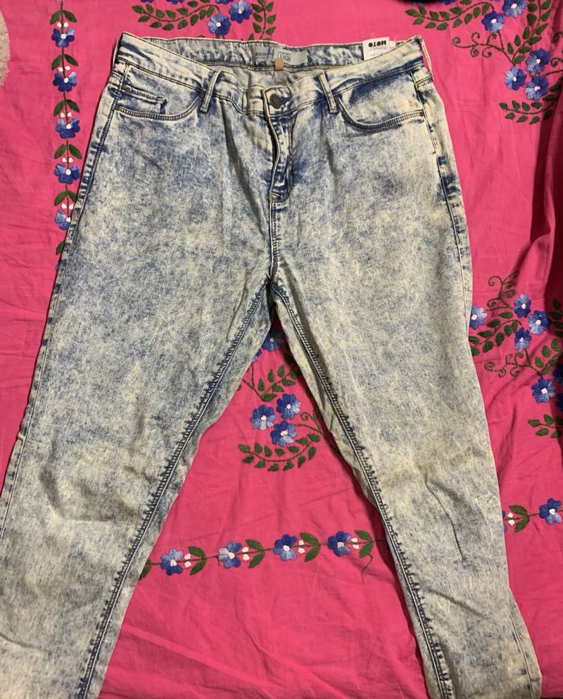 Acid Wash Denim Jeans