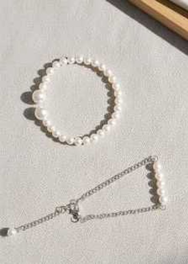 Pearl Bracelet Set