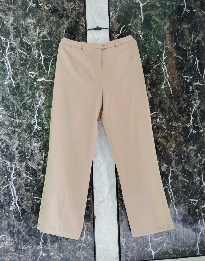 Women Beige Trouser Pant