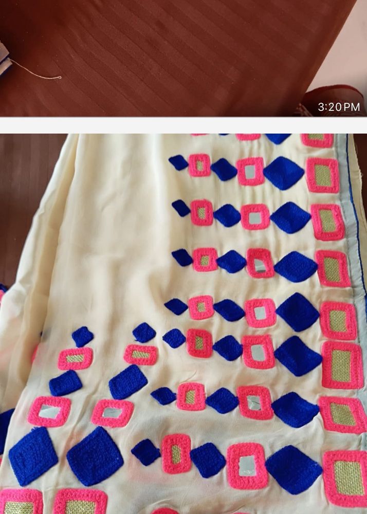 Elegant Embroidered Saree