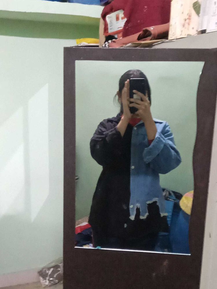 Two-Tone Denim Jacket