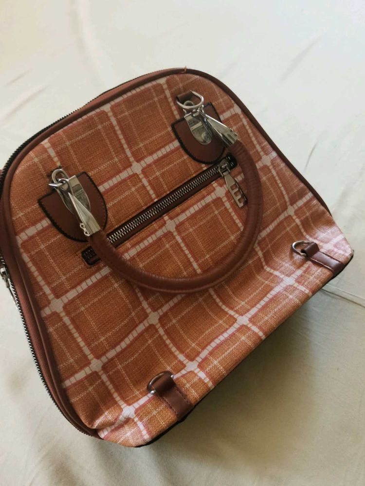 Stylish Plaid Handbag