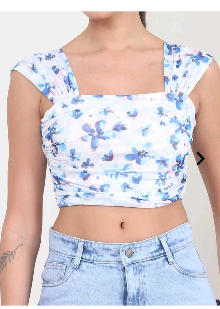 Floral Print Crop Top