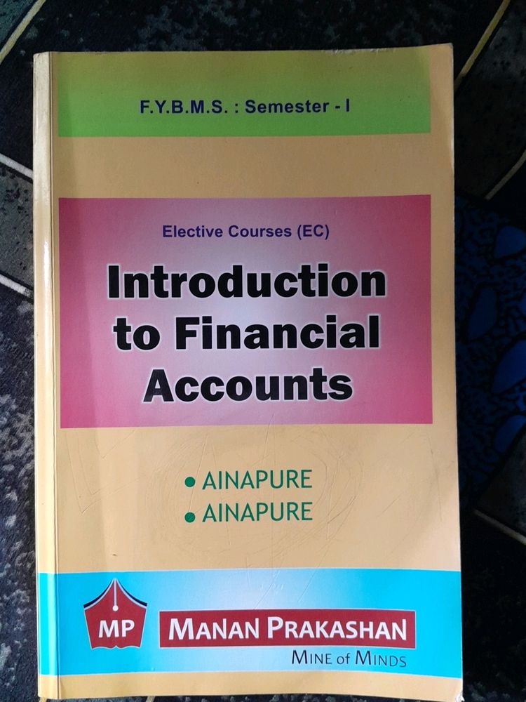 Textbook Of FYBMS(Introduction to financial accounts)