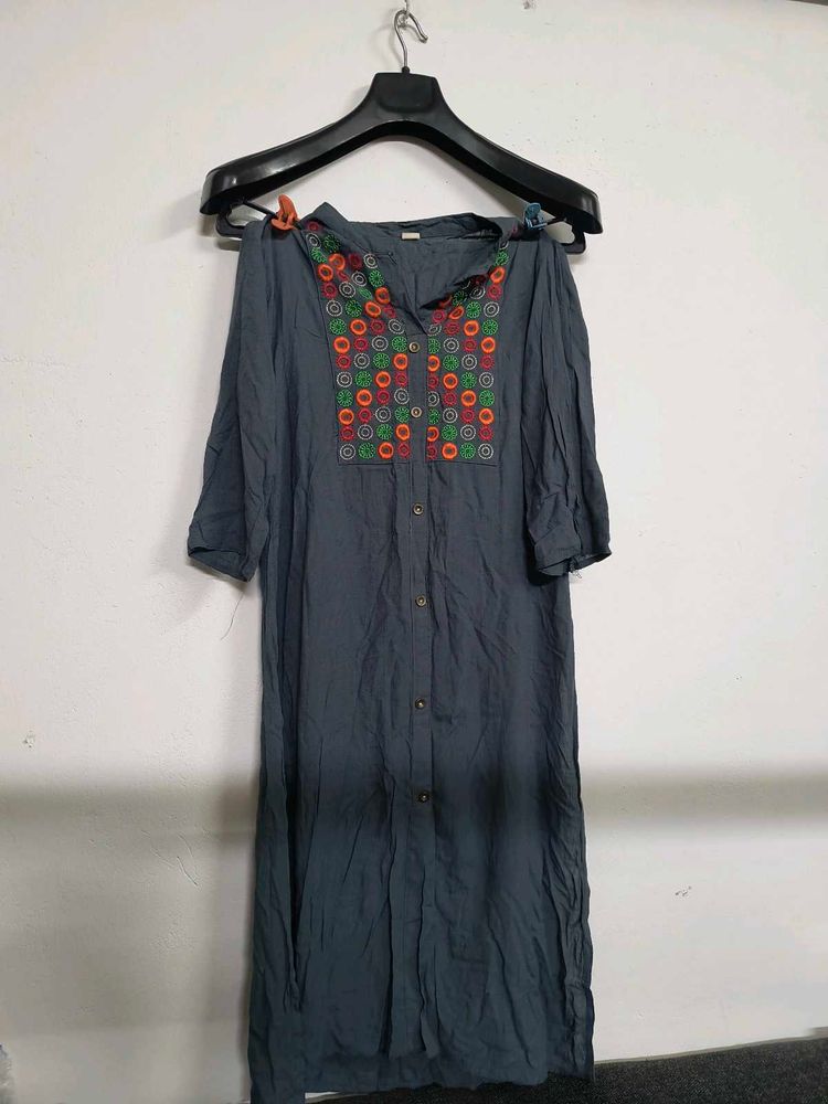 Women Grey Kurti