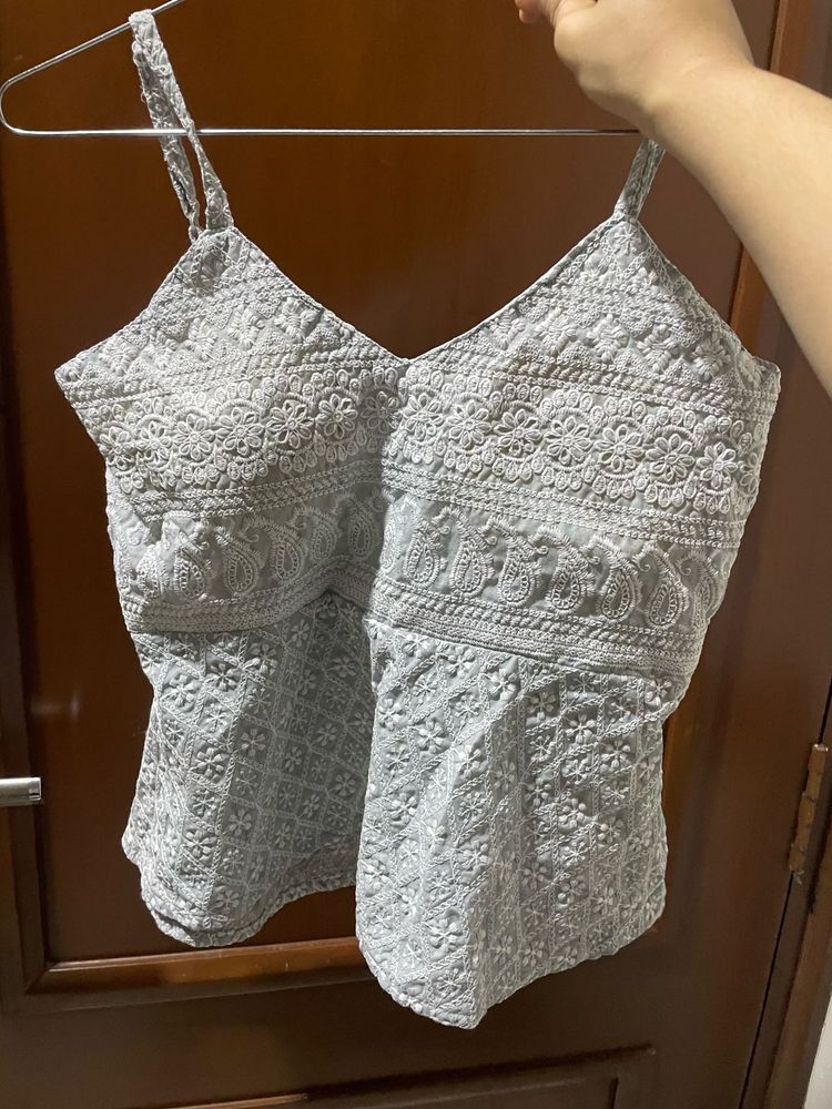 Embroidered Cami Top