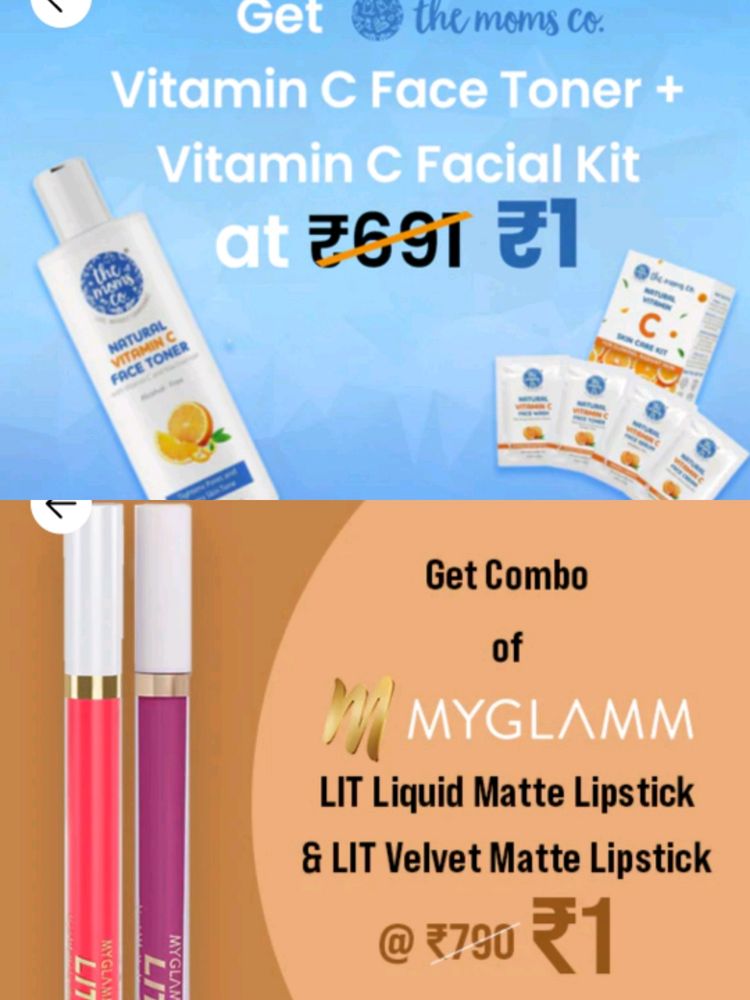 Combo Lipstick Rs.1 only