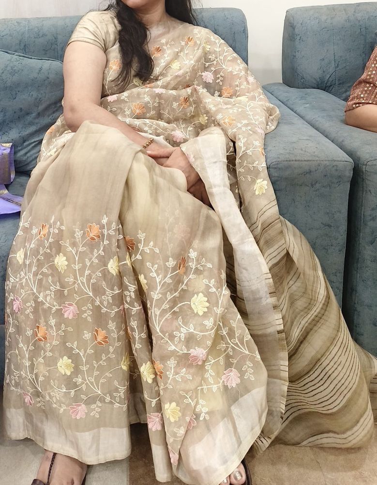 Elegant Floral Saree