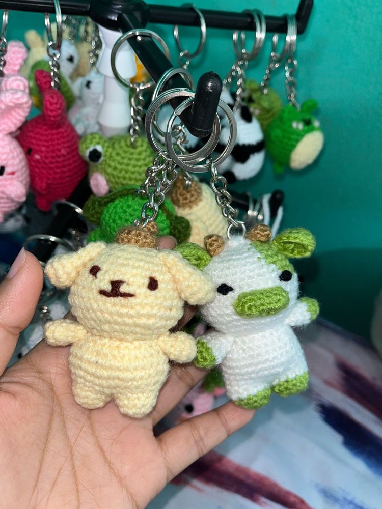Crochet Handmade Amigurumi Keychain✨😍