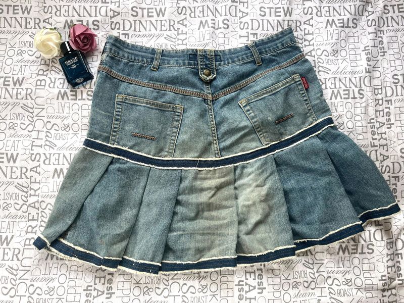 Denim Mini Skirt