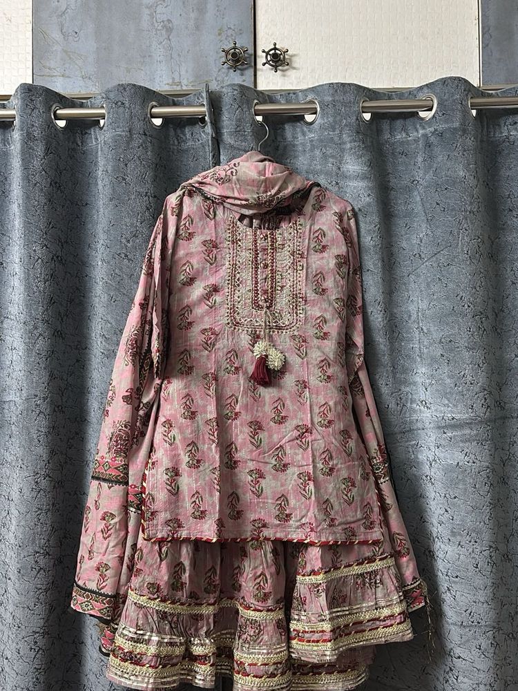 Ethnic Kurta Gharara Set