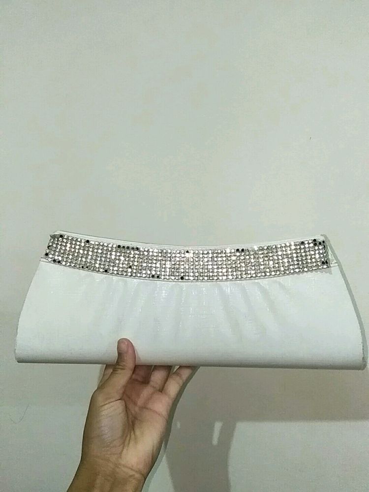 White Shimmery Clutch ✨