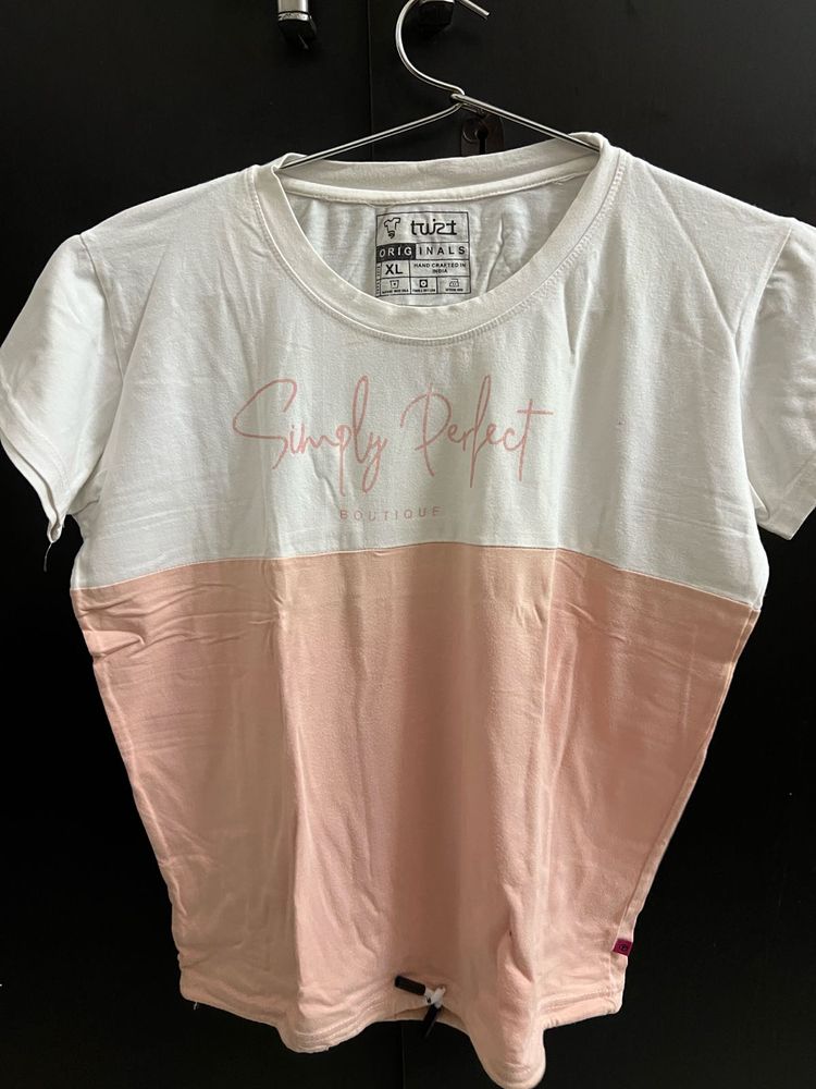 White And Pink T Shirt