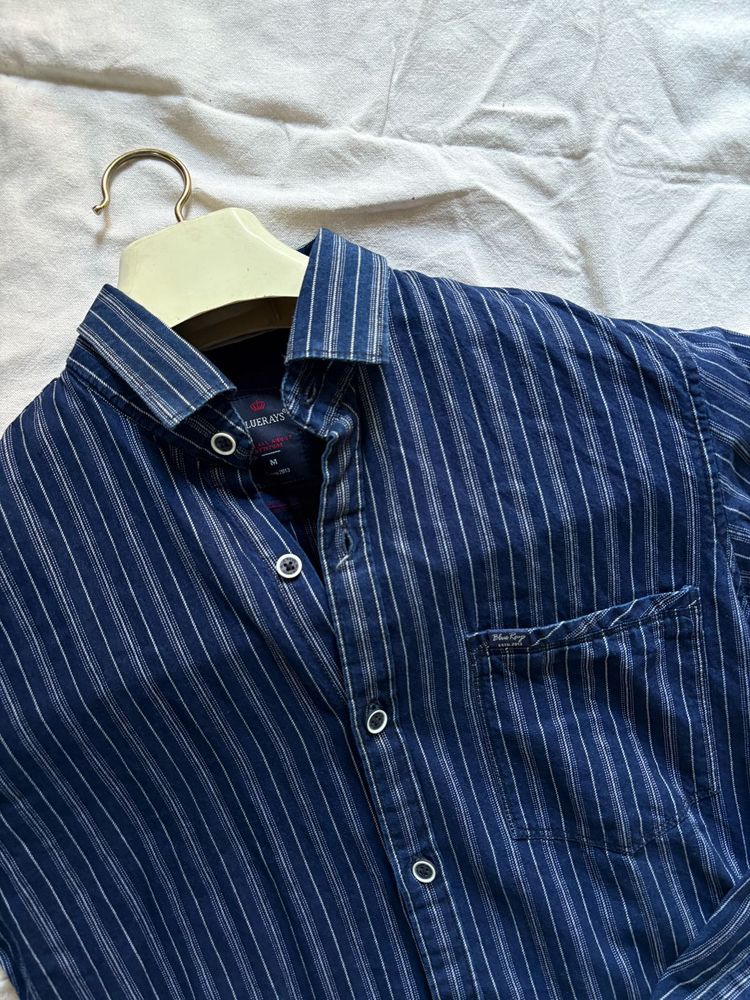 Blue Pinstripe Shirt – Brand: Denim Club
