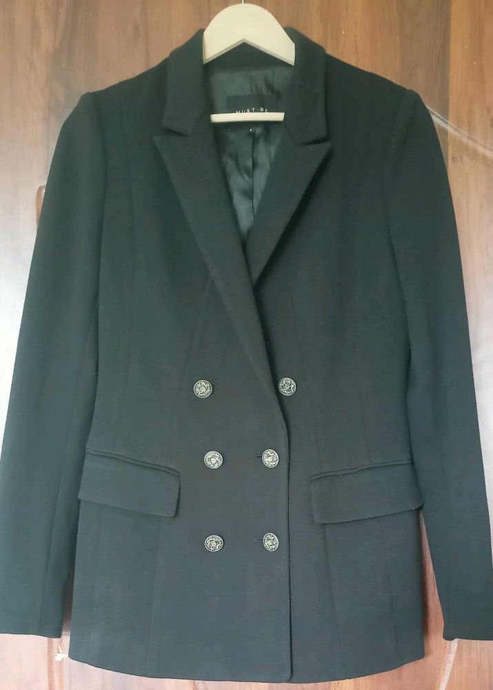 Black Double Breasted Blazer