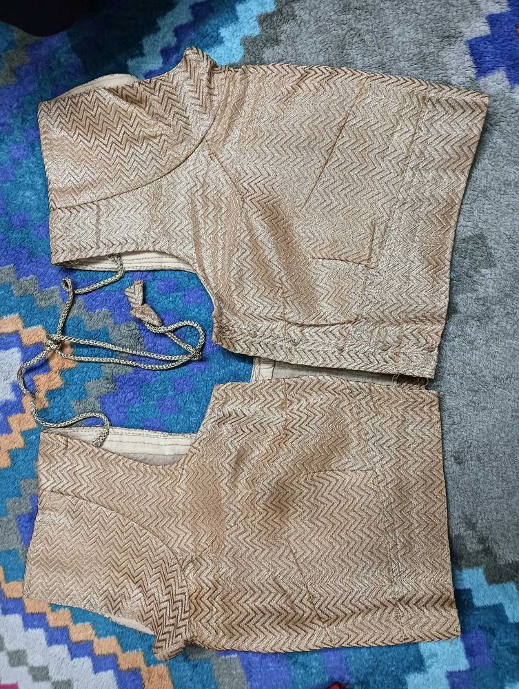 Golden Embroidered Blouse