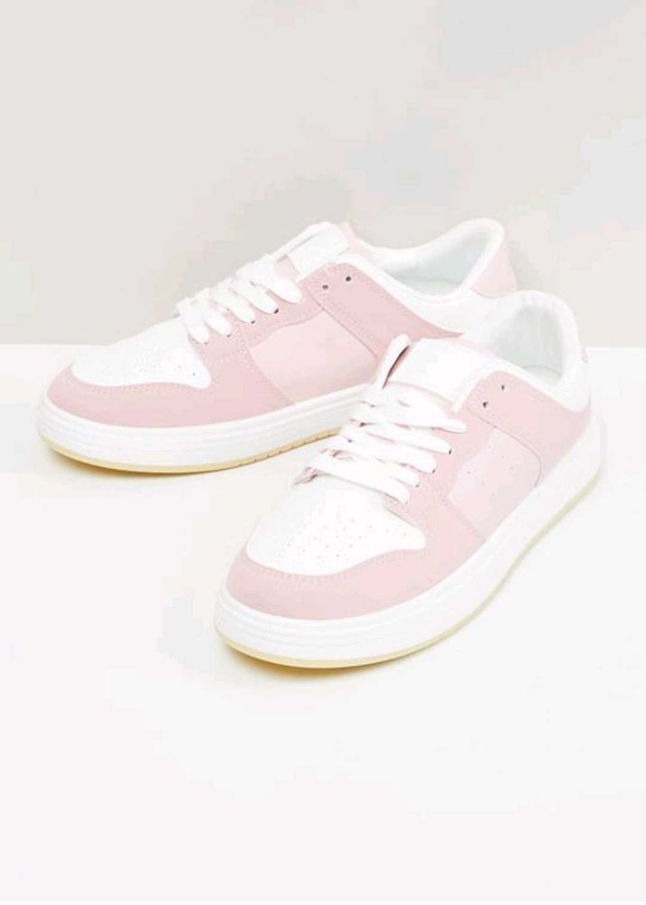 Pink &amp; White Sneakers