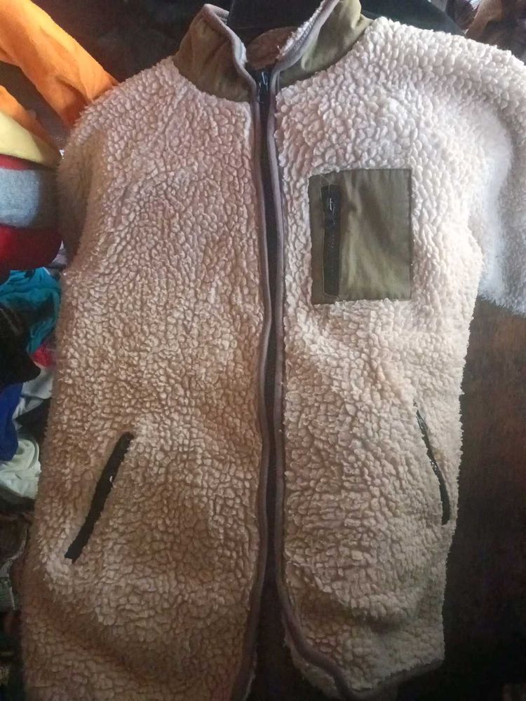 Fuzzy Fleece Zip-Up Vest