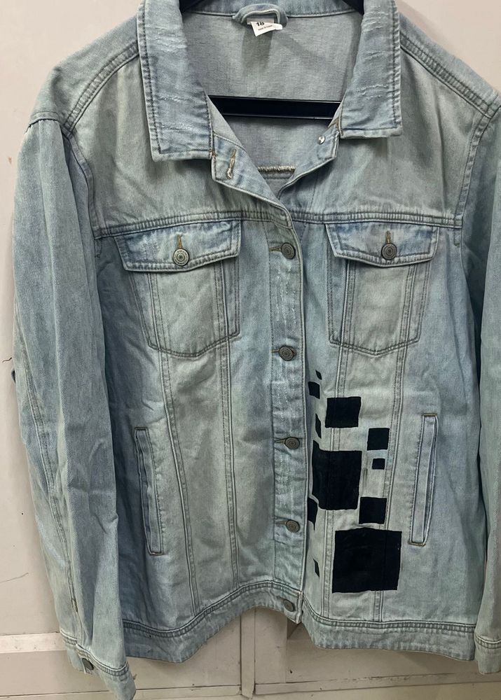 Denim Jacket with Patches