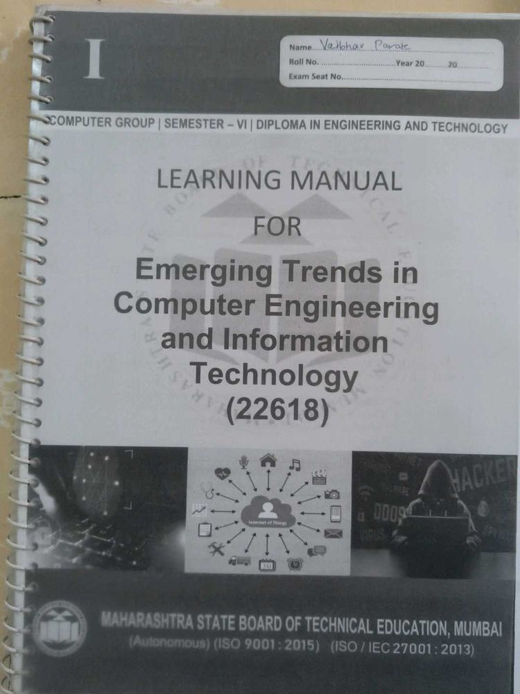 Sem 6 Diploma Book Maharashtra State