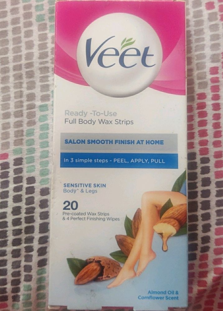 VEET Wax Strips# 16 Strips And 4 Finishing Wipes