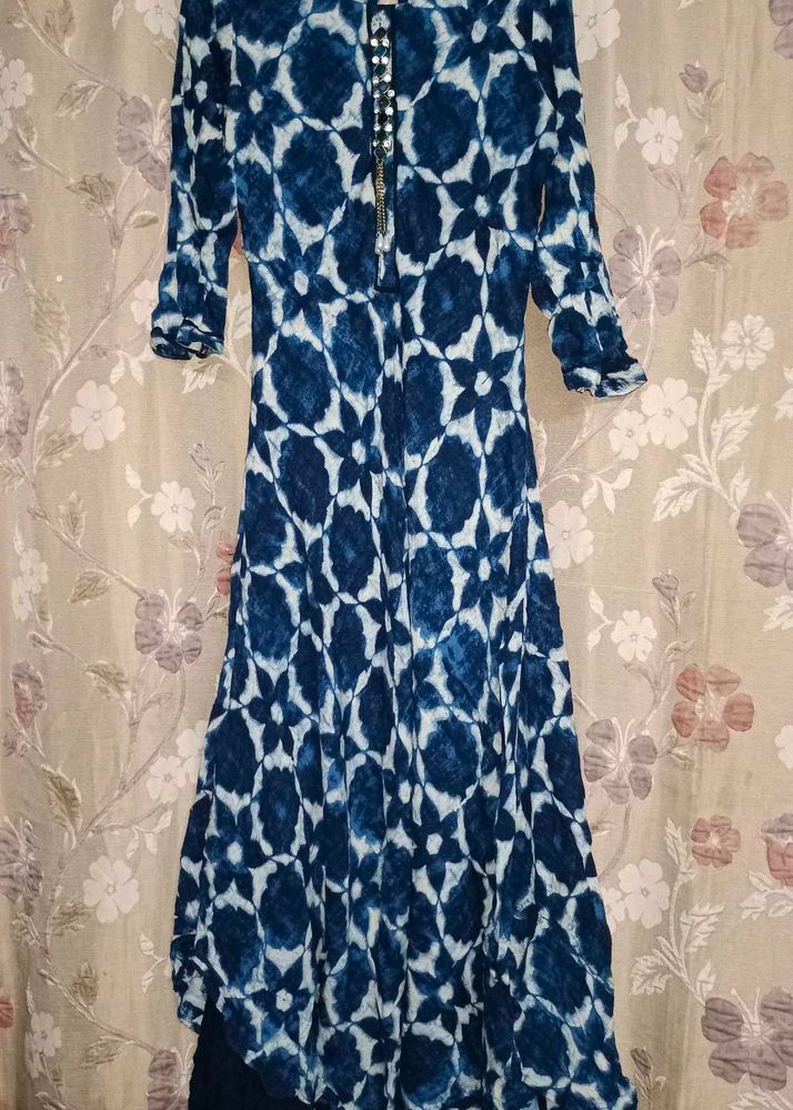 Indigo Print Dress