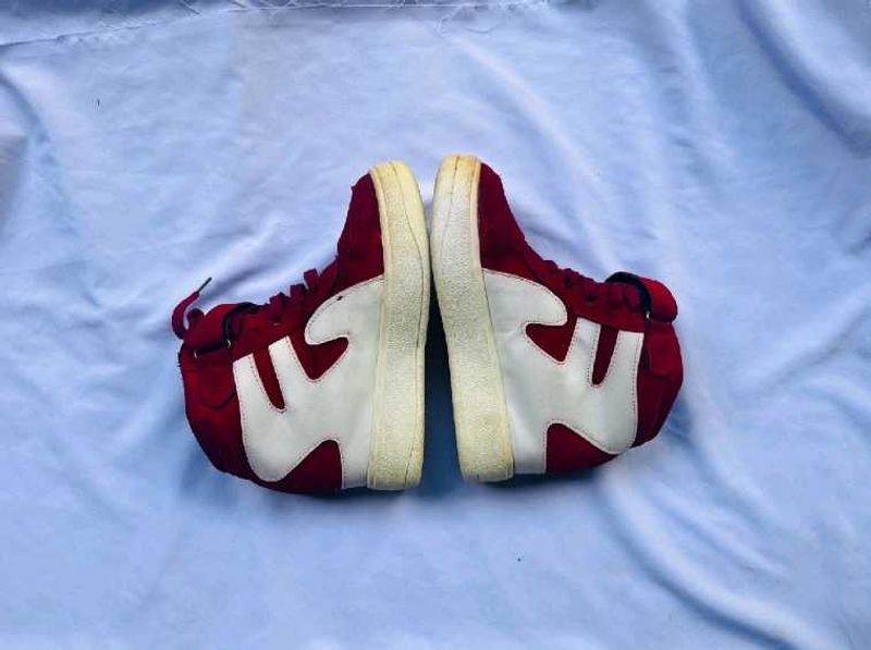 Red High-Top Sneakers