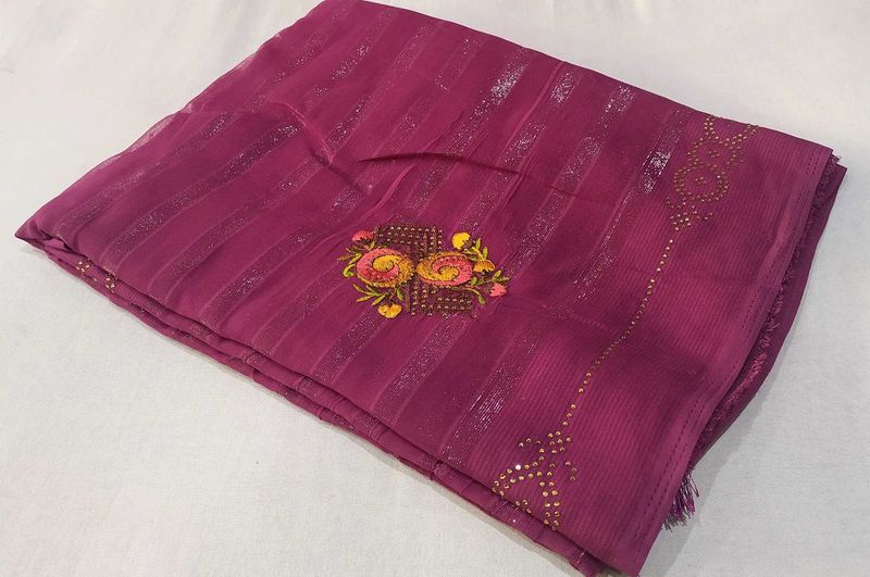 Elegant Pink Saree Sale New