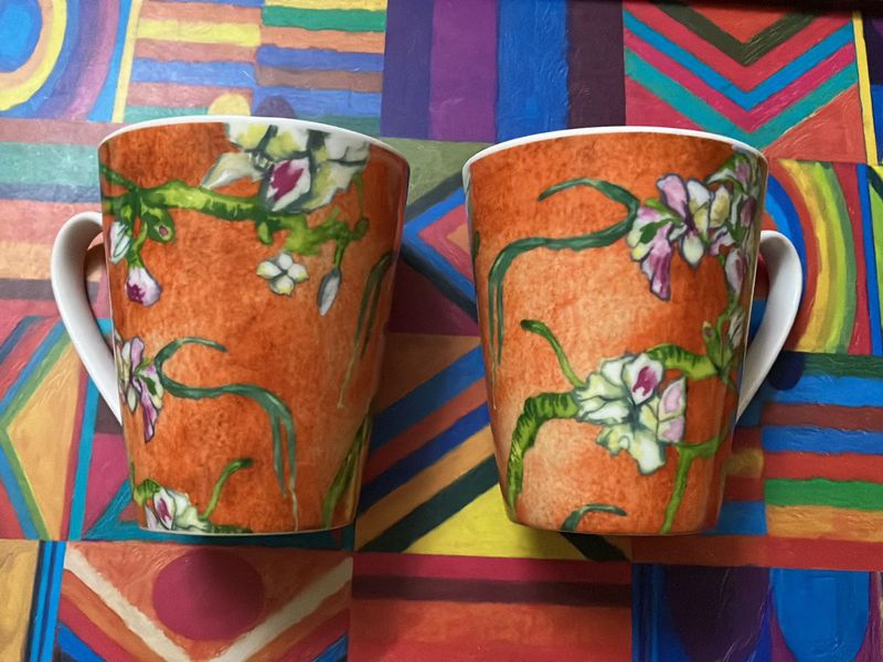 Hi Luxe Floral Coffee Mugs (Set of 2)