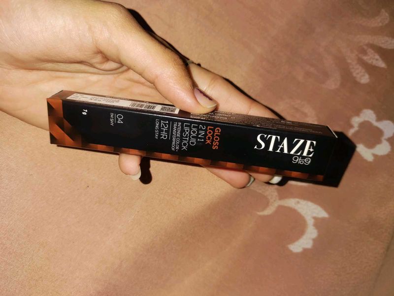 STAZE 9to9 2in1 Liquid Lipstick -"04 I'm Shy