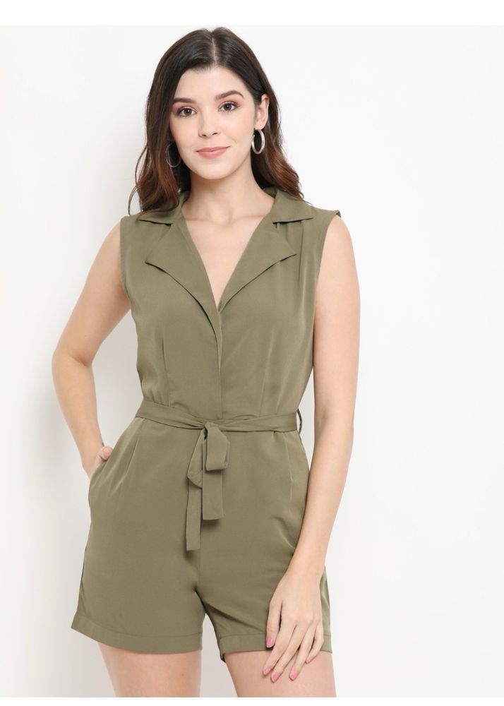 Olive Green Playsuit