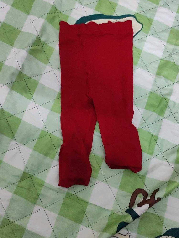 Red Baby Leggings