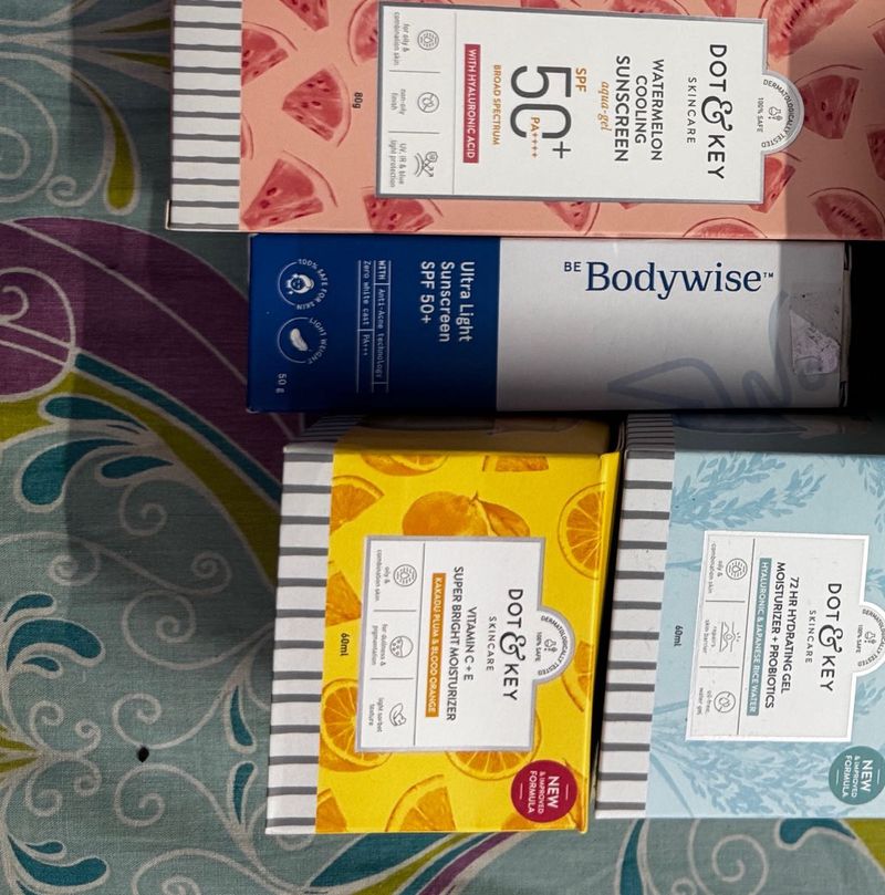 Skincare Bundle - Dot &amp; Key, Derma Co, Bodywise