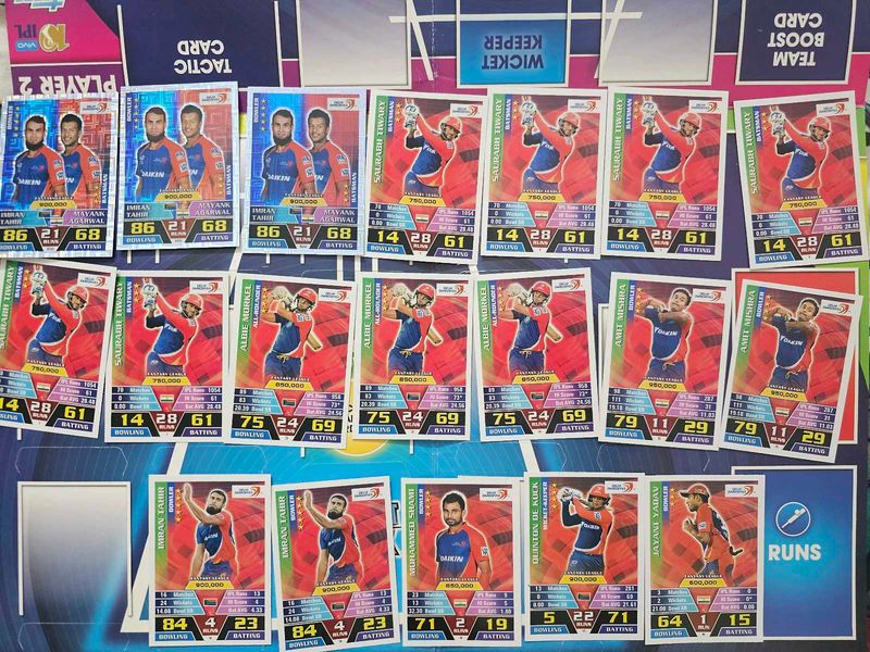 Topps Cricket Attax 2016 Delhi Team IPL